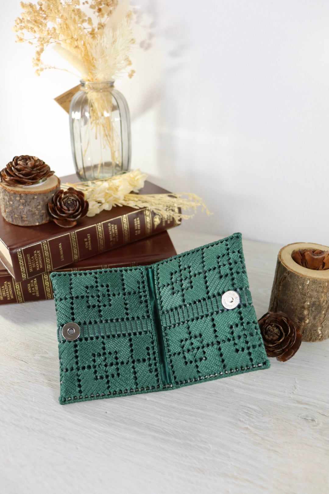 Portacarte Luce Verde