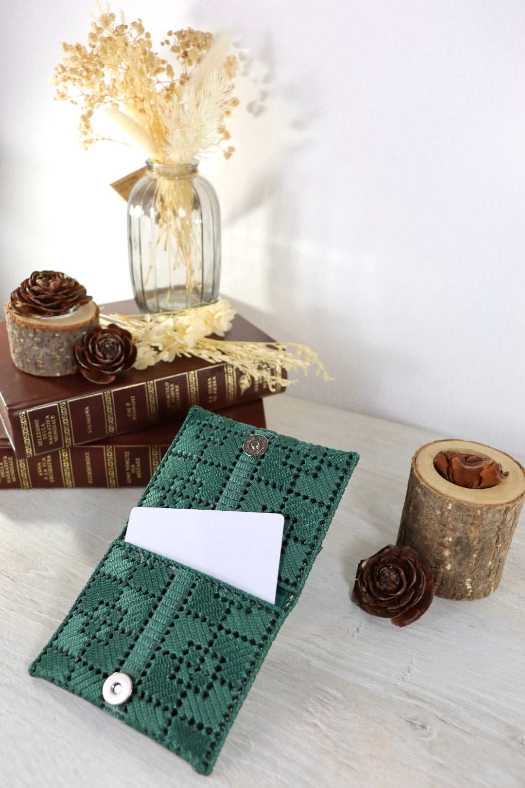 Portacarte Luce Verde