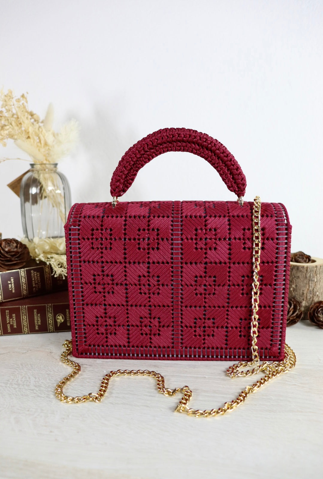 Borsa Lumina Bordeaux