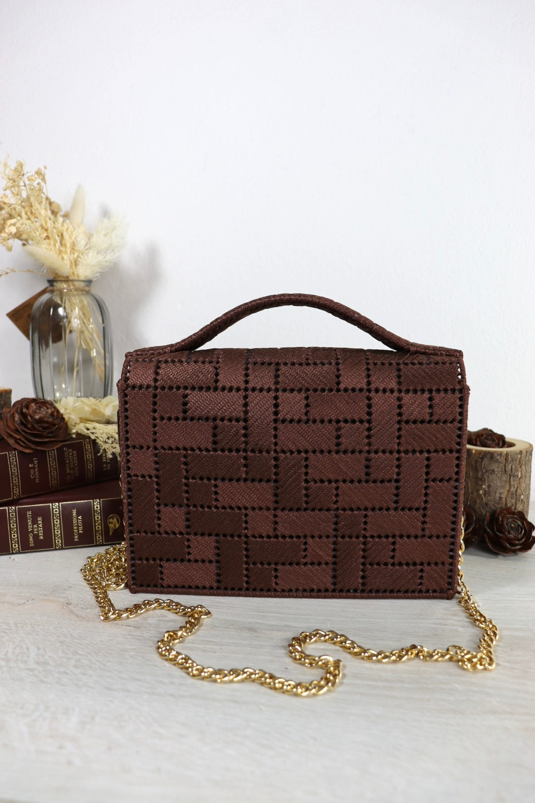 Borsa Tetris con manico e tracolla