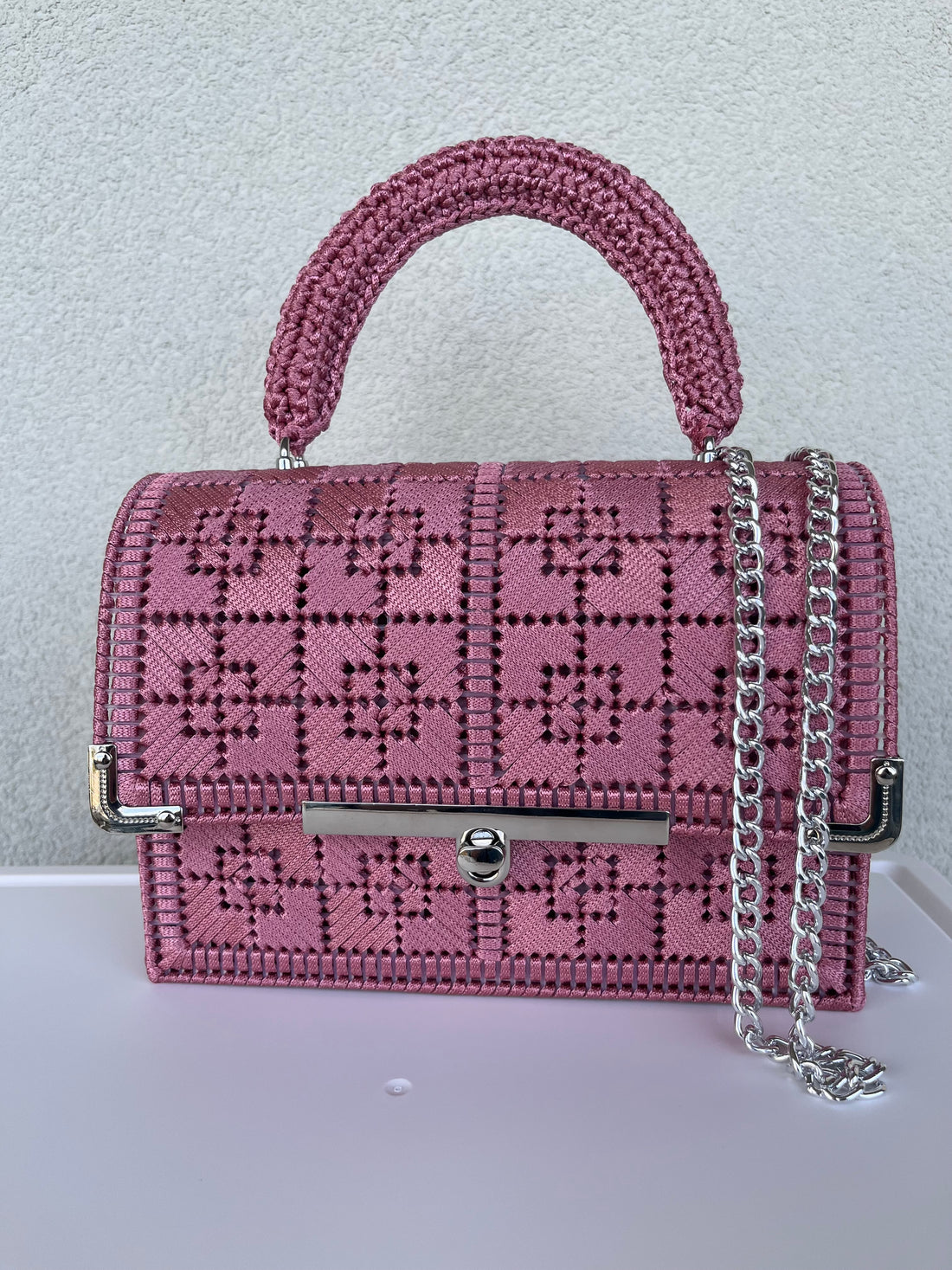 Borsa Lumina Rosa antico