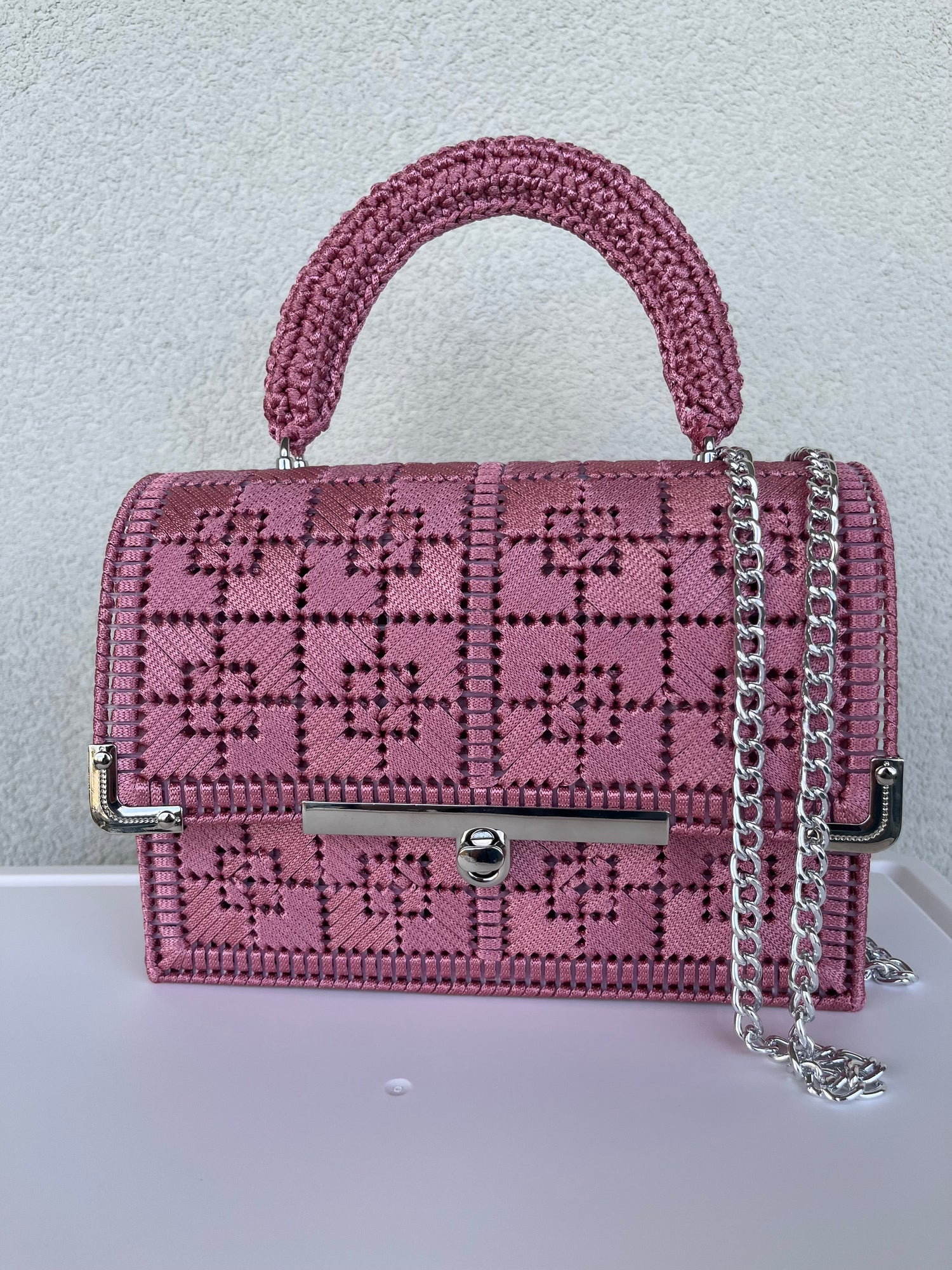 Borsa Lumina Rosa antico
