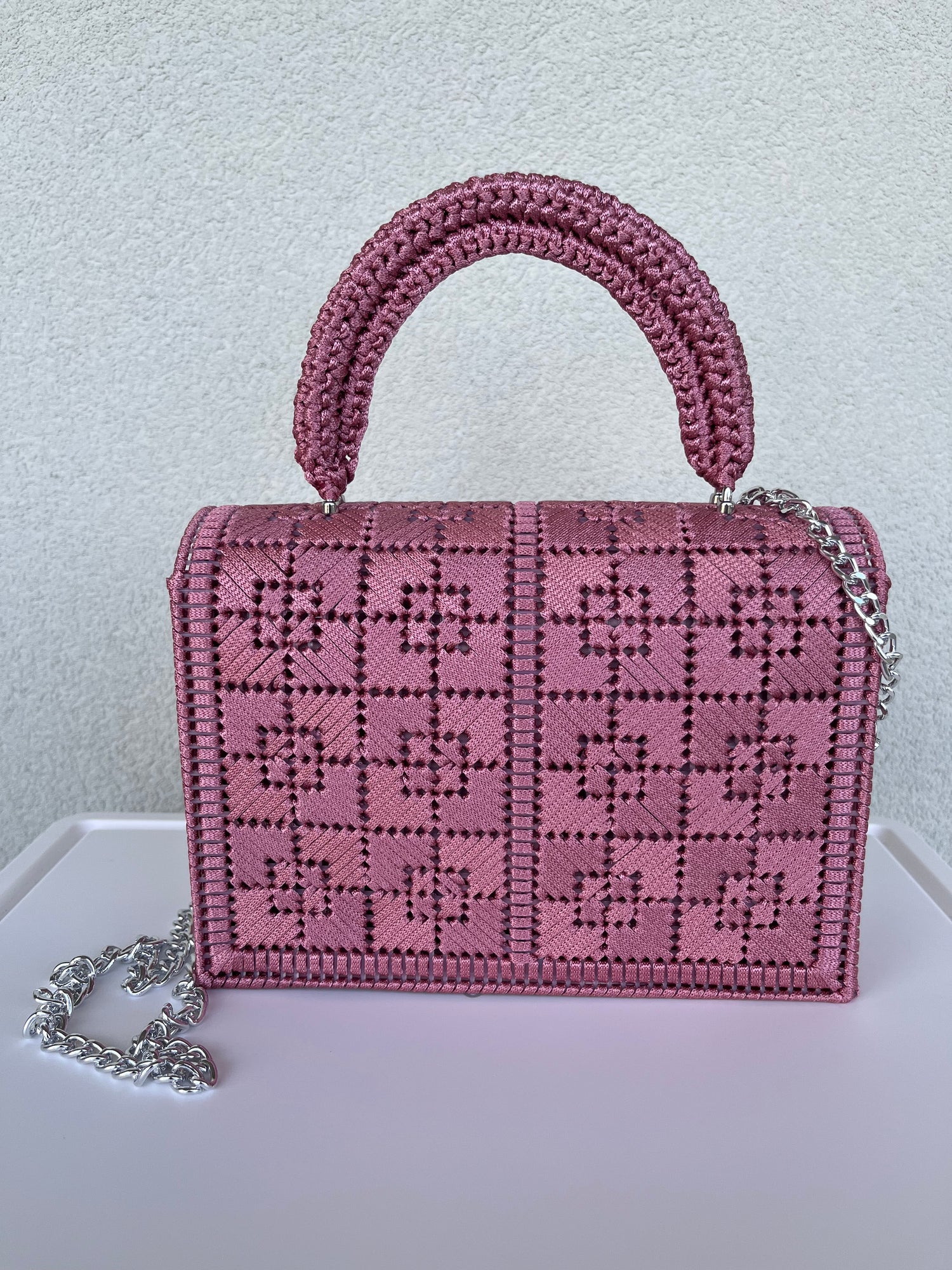 Borsa Lumina Rosa antico